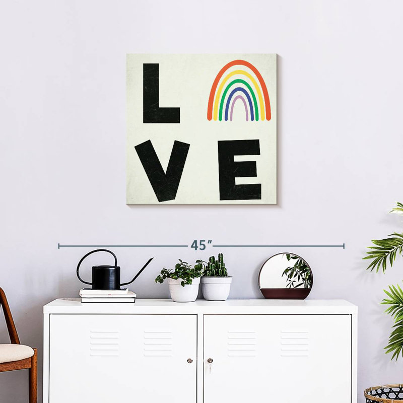 Love Rainbow Typography
