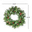 Couronne de Noël lumineuse 24 po en PVC-1215334311