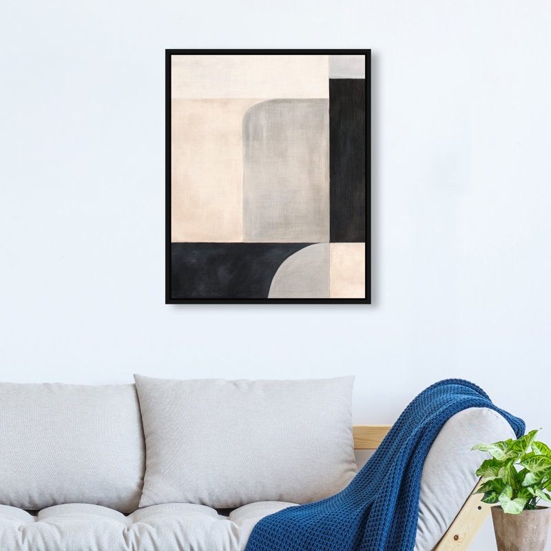 Midnight Sepia III Canvas Abstract Print by Oliver Gal, Black Frame, 16 x 20, 21"H x 17"W, Black Frame