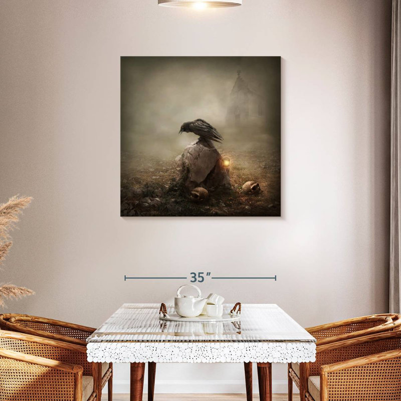 Hitzel Crow, 36" H x 36" W