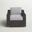 Chaise de patio entièrement assemblée avec coussins-17107565