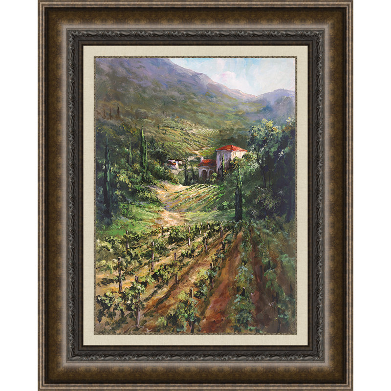 « tuscany vineyard », reproduction d’art encadrée
