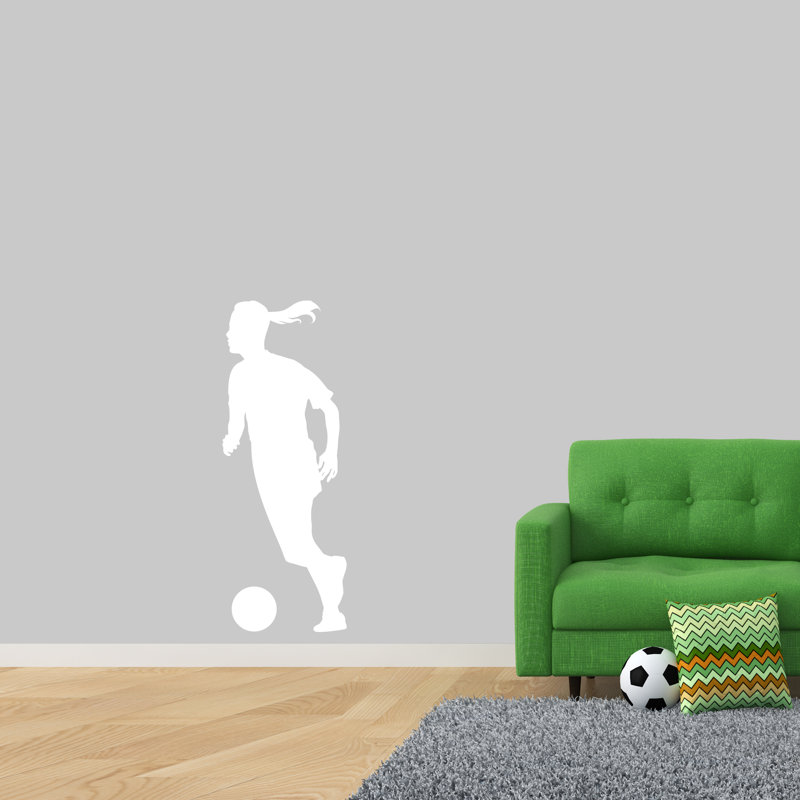 Adhésif mural soccer, Blanc