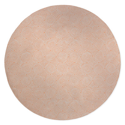 Rolling Circles Non-Slip Outdoor Rug