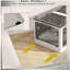 Bacs de rangement empilables avec couvercles, roulettes et pliables HOMcom, blanc