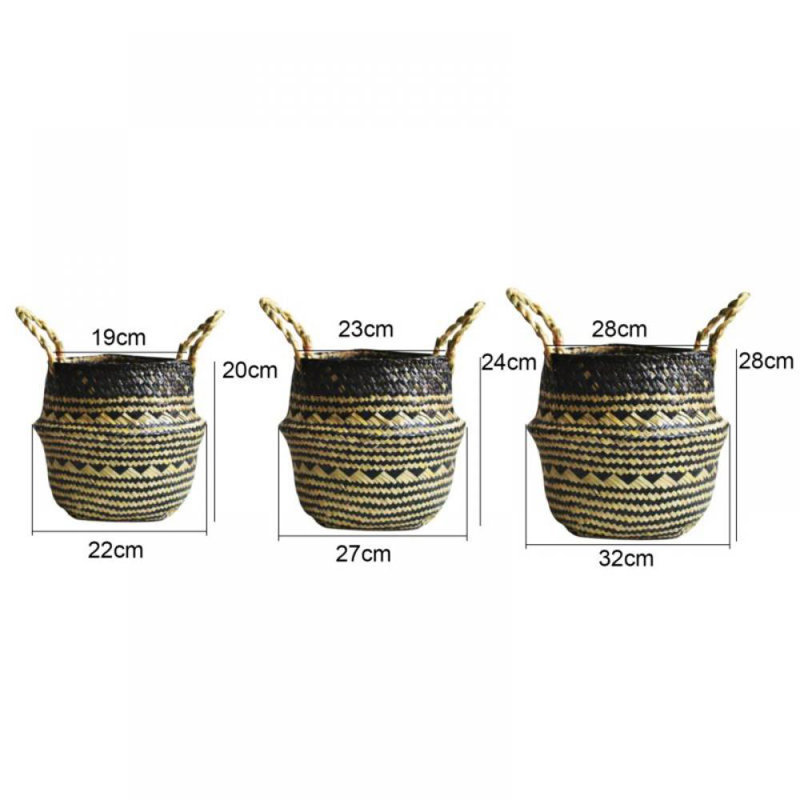 Panier de ruppie maritime, H 11,1 po x l 12,6 po x P 12,6 po