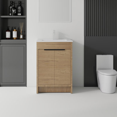 Meuble-lavabo autoportant avec lavabo