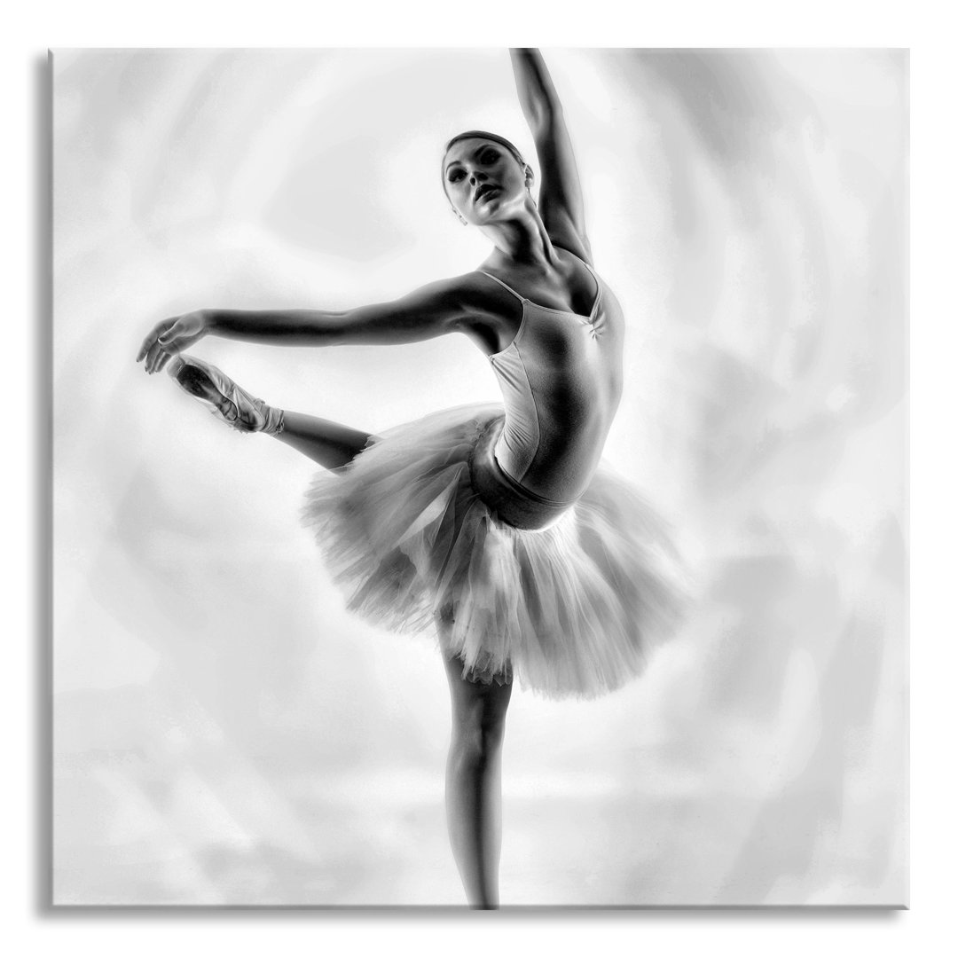 Glasbild Ã„sthetische Ballerina