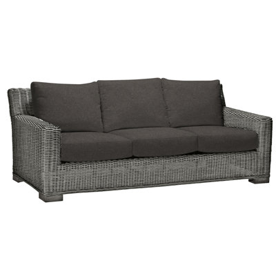 Rustic N-Dura Resin Wicker Outdoor Sofa by Summer Classics