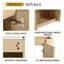 24" Wall Mounted Single Bathroom Vanity with Ceramic Sink-639103070