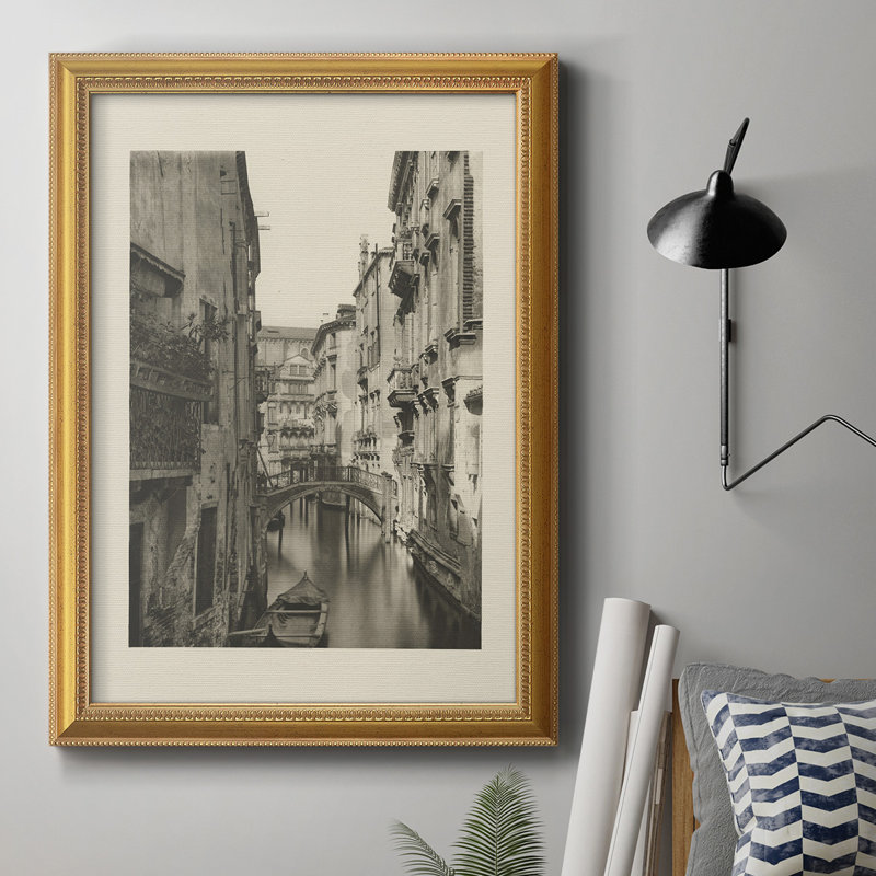 Vue rétro de Venise IV - impression, H 36 po x l 24 po