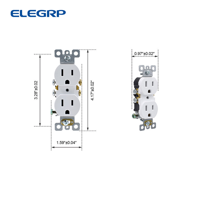 15 Tamper Resistant Duplex Outlet