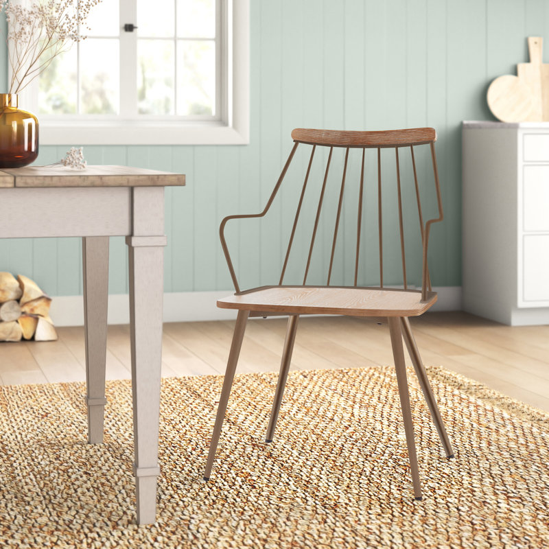 Fauteuil à dossier Windsor, Blanc délavé, 1
