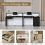 Bureau de réception moderne et ergonomique avec éclairage DEL et rangement verrouillable-1549453514-1549453525