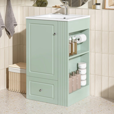 Petit meuble-lavabo moderne pour compact