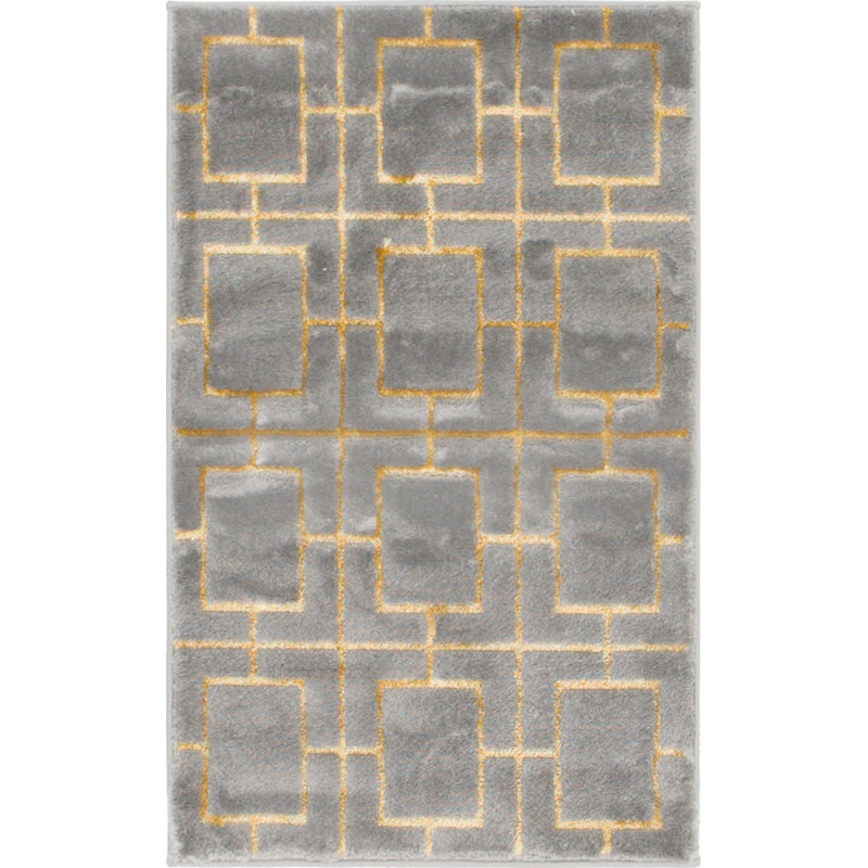 Geometric Area Rug, Rectangle 61 x 91cm