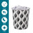 JVL Polypropylene WITH SILVER METAL TRIM ON TOP Bin