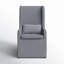 Fauteuil à oreilles de 25,25 po de largeur avec housse en lin Sela-2144379863