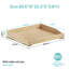 Tablettes de rangement coulissantes en bois à fermeture en douceur Rashun-87604098