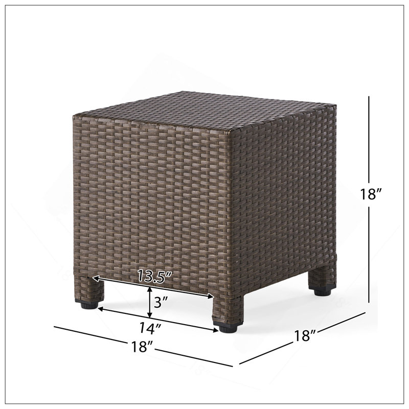 Table d'appoint PUERTA, Brun