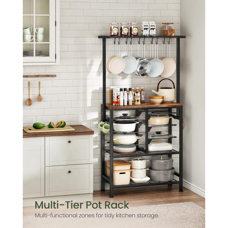 Pots And Pans Organizer Rack,Multi-Tier Storage Shelf