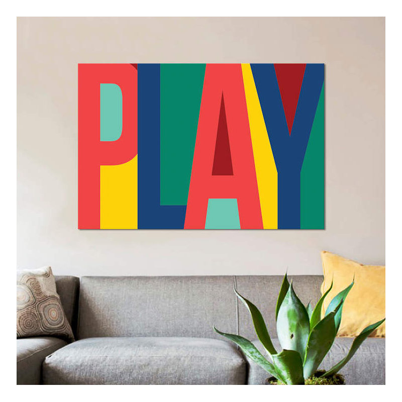 " Play " by PI Studio, 40" H x 60" W, No Frame, Wrapped Canvas
