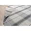 Gray Flat Weave Wool Plaid Geometric Modern Contemporary Carpet Rug-1818992565