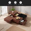 TABLE BASSE DE RANGEMENT EN BOIS ACACIA