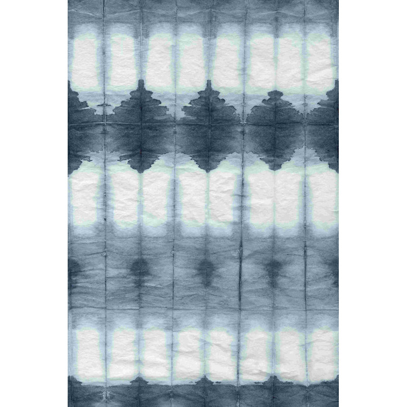 " Shibori II " Painting Print, 12" W x 18" H x 1.25 " D