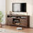 63" Farmhouse TV Stand for 65" TVs, Entertainment Center with Adjustable Shelves & Cabinet Doors for Living Room-172099989-177695435