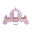 Lit de transport de lit simple en bois avec couronne et lit plateforme avec escalier-71177013
