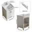 Ensemble de meuble-lavabo élégant en bois avec lavabo durable pour une élégante baignoire moderne blanche