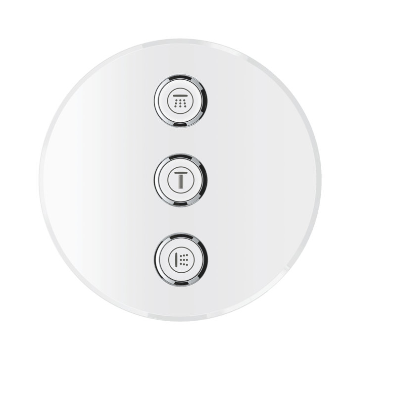 Grohtherm® SmartControl Triple Volume Control Trim 6.25" x 6.25", Moon White