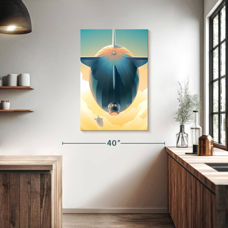 Mehar Blimps In The Sky, 39" H x 26" W