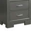 2 tiroirs gris métallique Trey W Table de chevet