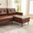 88” W Faux Leather L-Shape Sofa Chaise-556264111