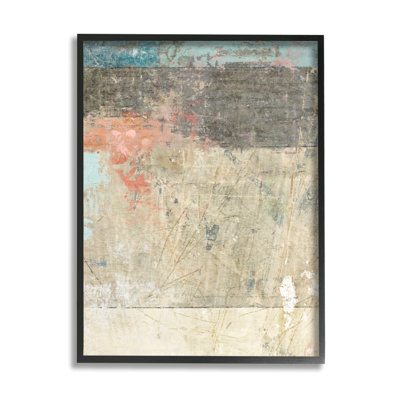 «Urban Layered Abstract Collage Giclee», art mural texturé par Suzanne Nicoll