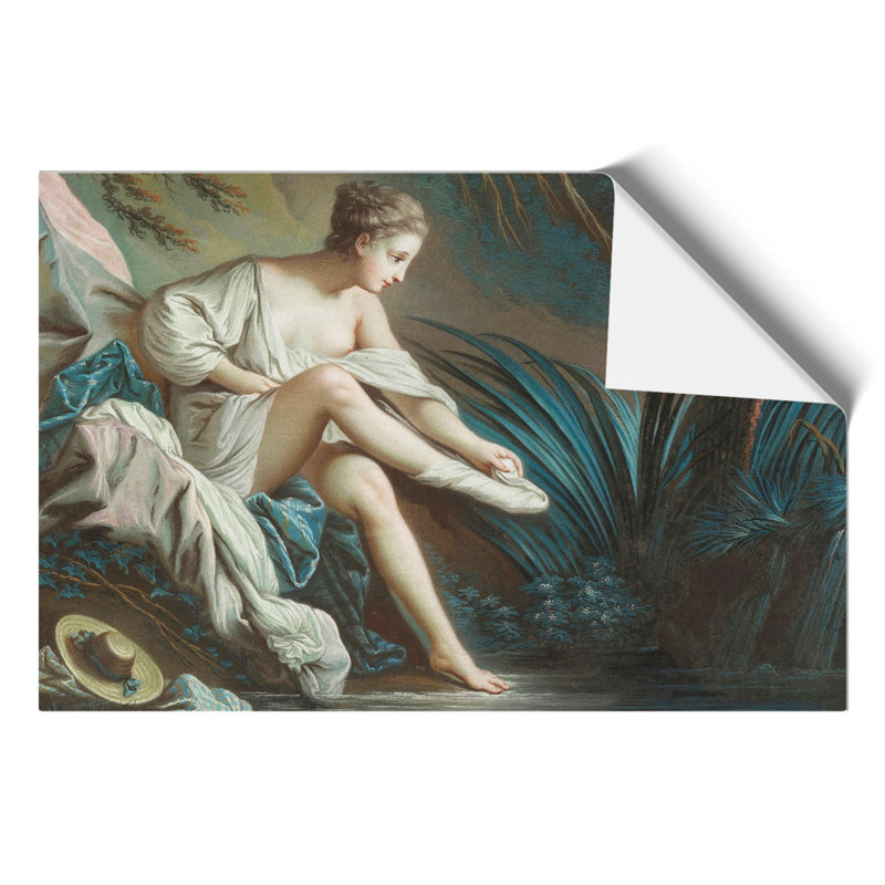 Nymph Bathing by Francois Boucher - Frameless Print, 42cm H x 59cm W x 0.1cm D