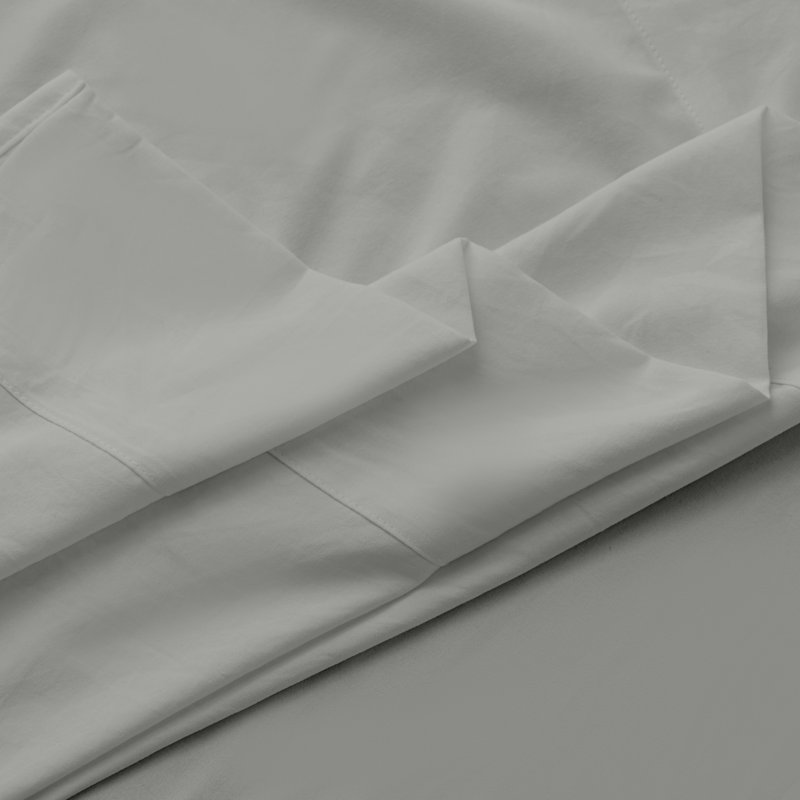 Queen Dark Grey Microfiber 6-Piece Sheet Set