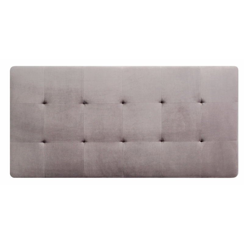 Repose-pieds Caicey, Velours gris velours