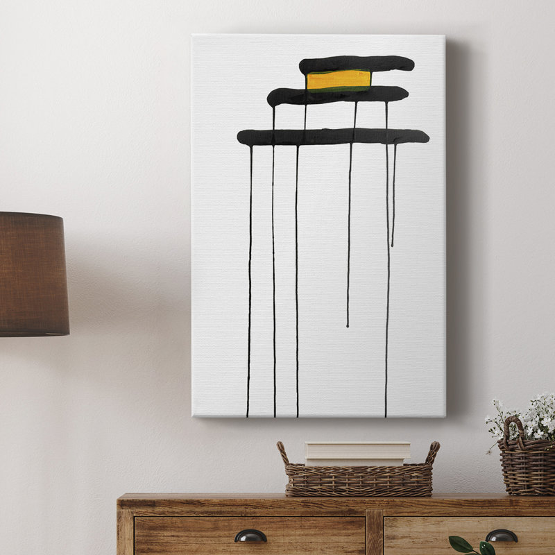 Golden Waterfall II - galerie sur mesure, H 18 po x l 12 po