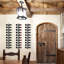 Chemaia Wall Mounted Wine Bottle Rack Black