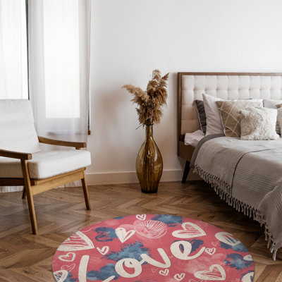 Tapis tressé Love Love