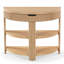 Christy Reeded Half Moon Console Table-1814622413