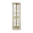Lighted Corner Curio Cabinet - Elegant Glass Display Case For Living Room & Bar Storage - For Antique Collections & Wine - Includes Built-In Lighting-877104320