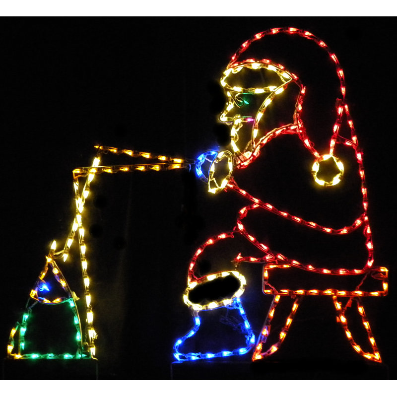 Fête animée de Noël avec pêche animée