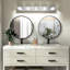 Luminaire pour meuble-lavabo mural 31 po à 5 lumières en chrome 31 po