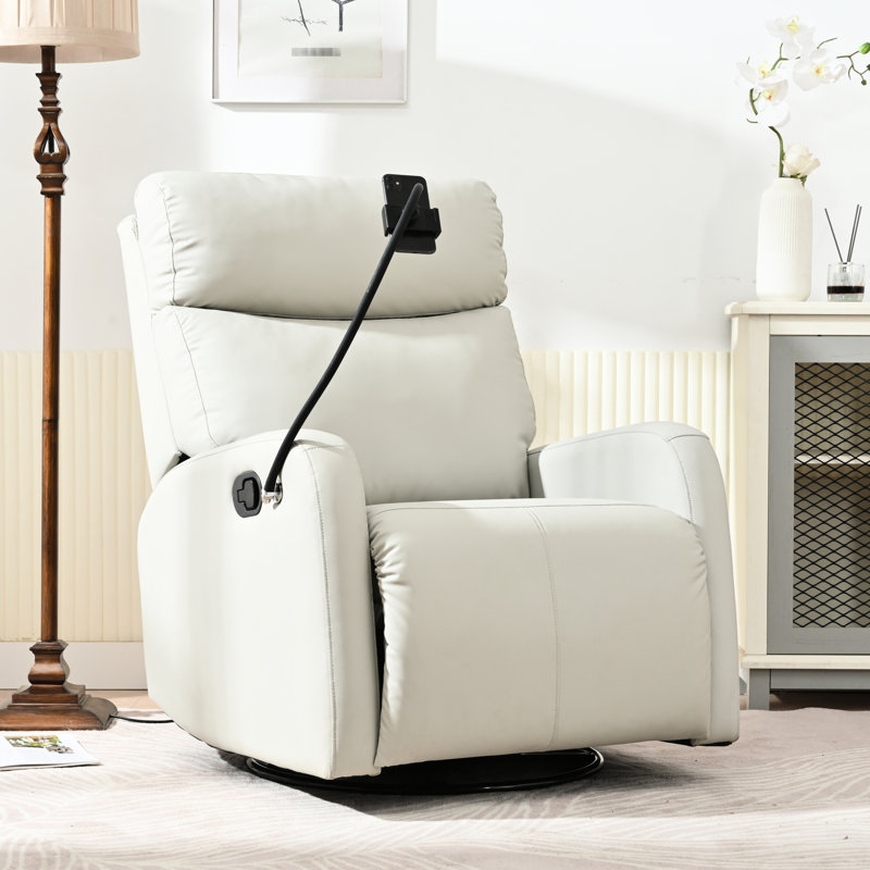 Fauteuil inclinable gris à bascule pivotant sur 360 °