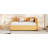 Full Size Upholstered Daybed With Trundle Sofa Bed Frame No Box Spring Needed, Linen Fabric-717044397