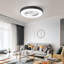 Ventilateur de plafond à profil bas de 20 po à intensité variable avec lumières et télécommande CC 3 vitesses